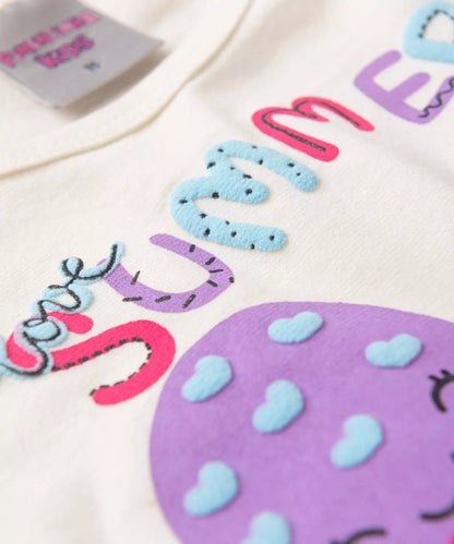 Conjunto de Verão para Bebê Menina Summer Marfim