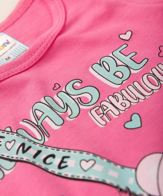 Conjunto de Verão para Bebê Menina Ursinho no Rosa