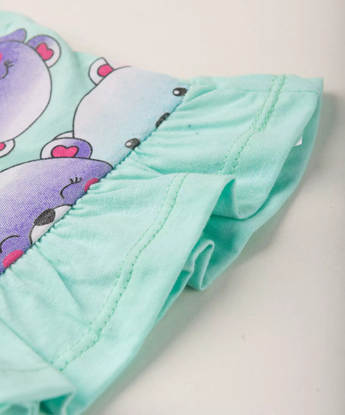 Conjunto de Verão para Bebê Menina Ursinhos Verde