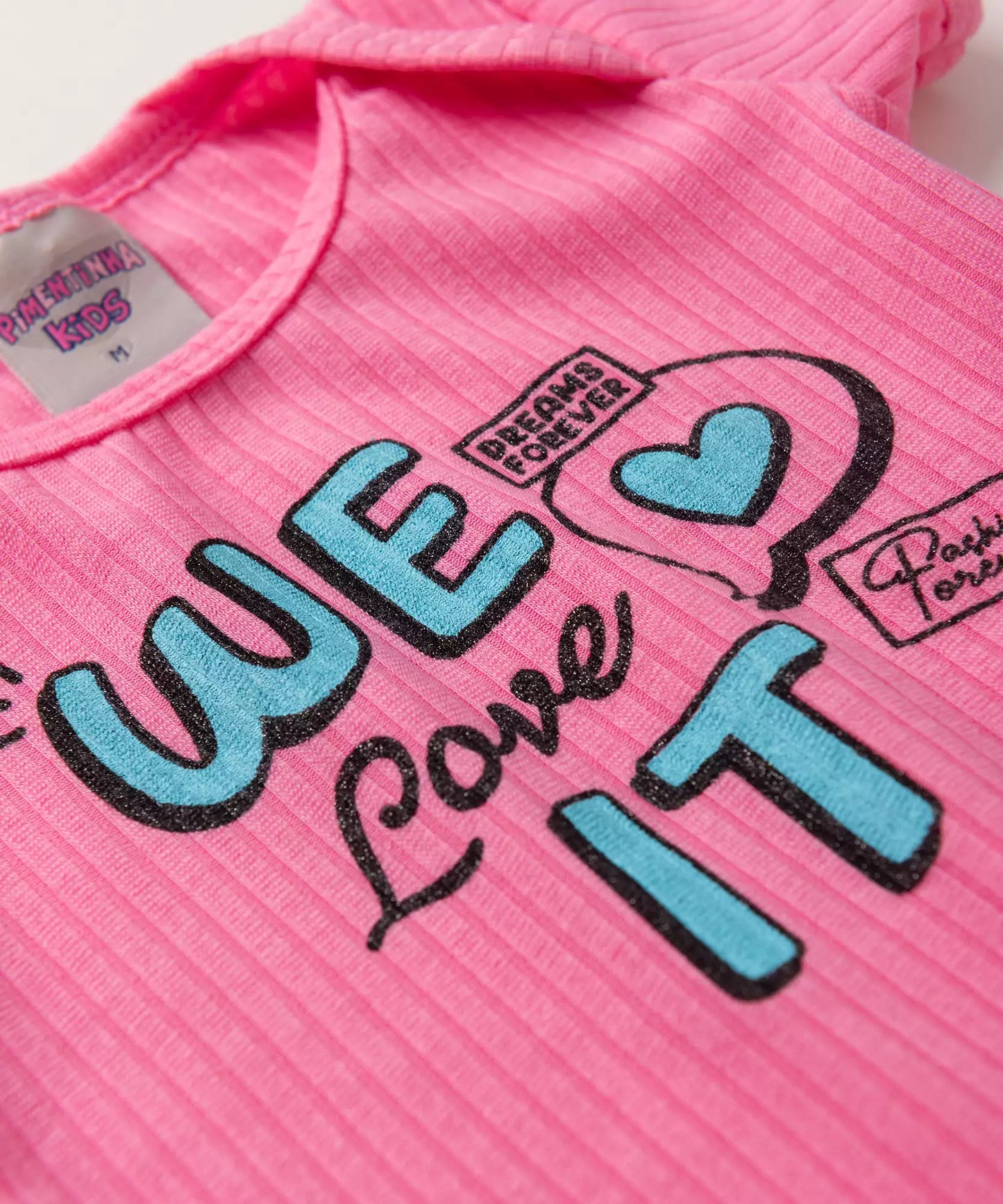 Conjunto de Verão para Bebê Menina Urso Rosa