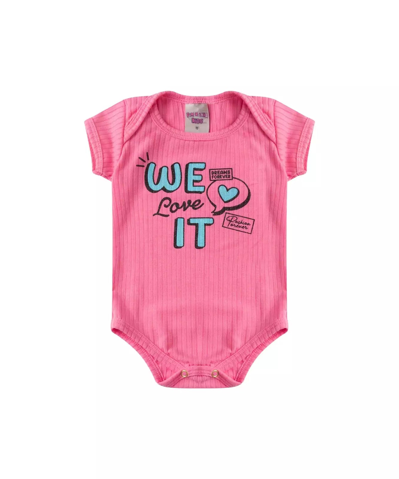Conjunto de Verão para Bebê Menina Urso Rosa