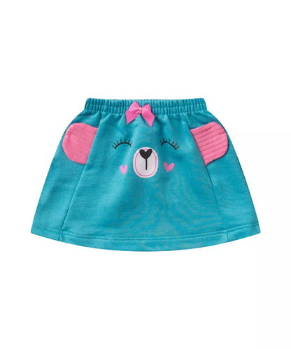 Conjunto de Verão para Bebê Menina Urso Rosa