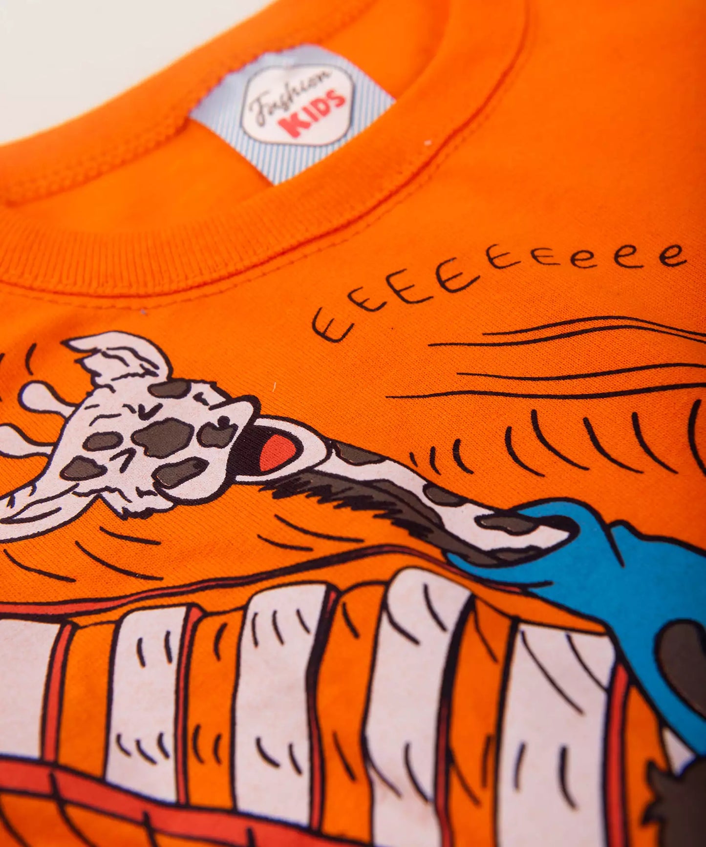 Conjunto de Verão para Bebê Menino Animais Laranja