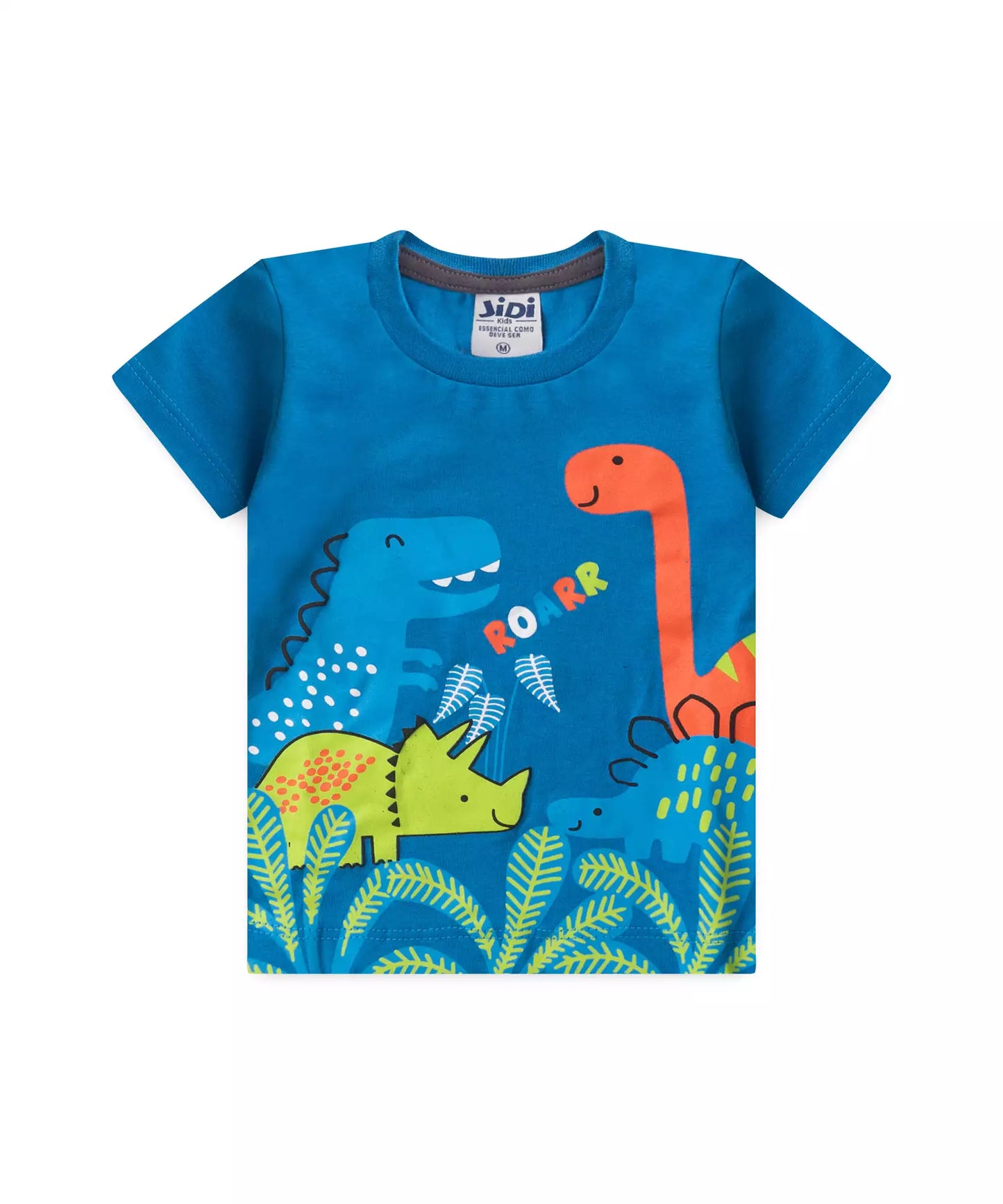 Conjunto de Verão para Bebê Menino Dino Azul