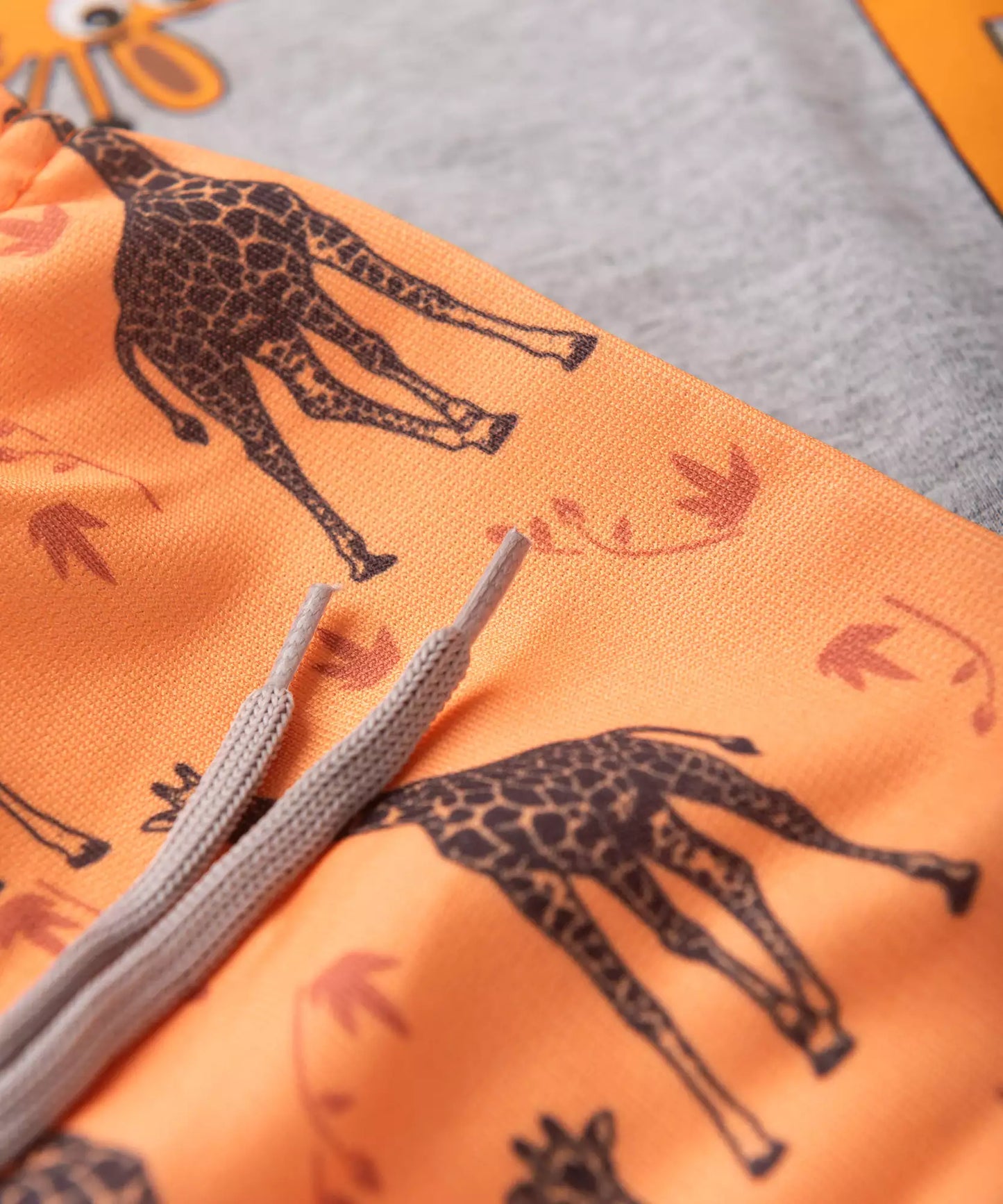 Conjunto de Verão para Bebê Menino Girafinha Mescla