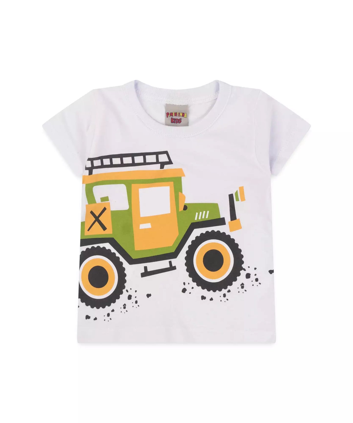 Conjunto de Verão para Bebê Menino Jeep Branco