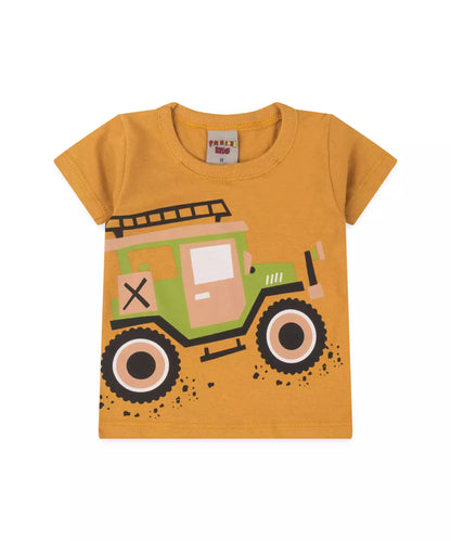 Conjunto de Verão para Bebê Menino Jeep Marrom