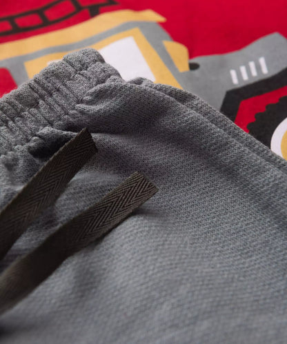 Conjunto de Verão para Bebê Menino Jeep Vermelho