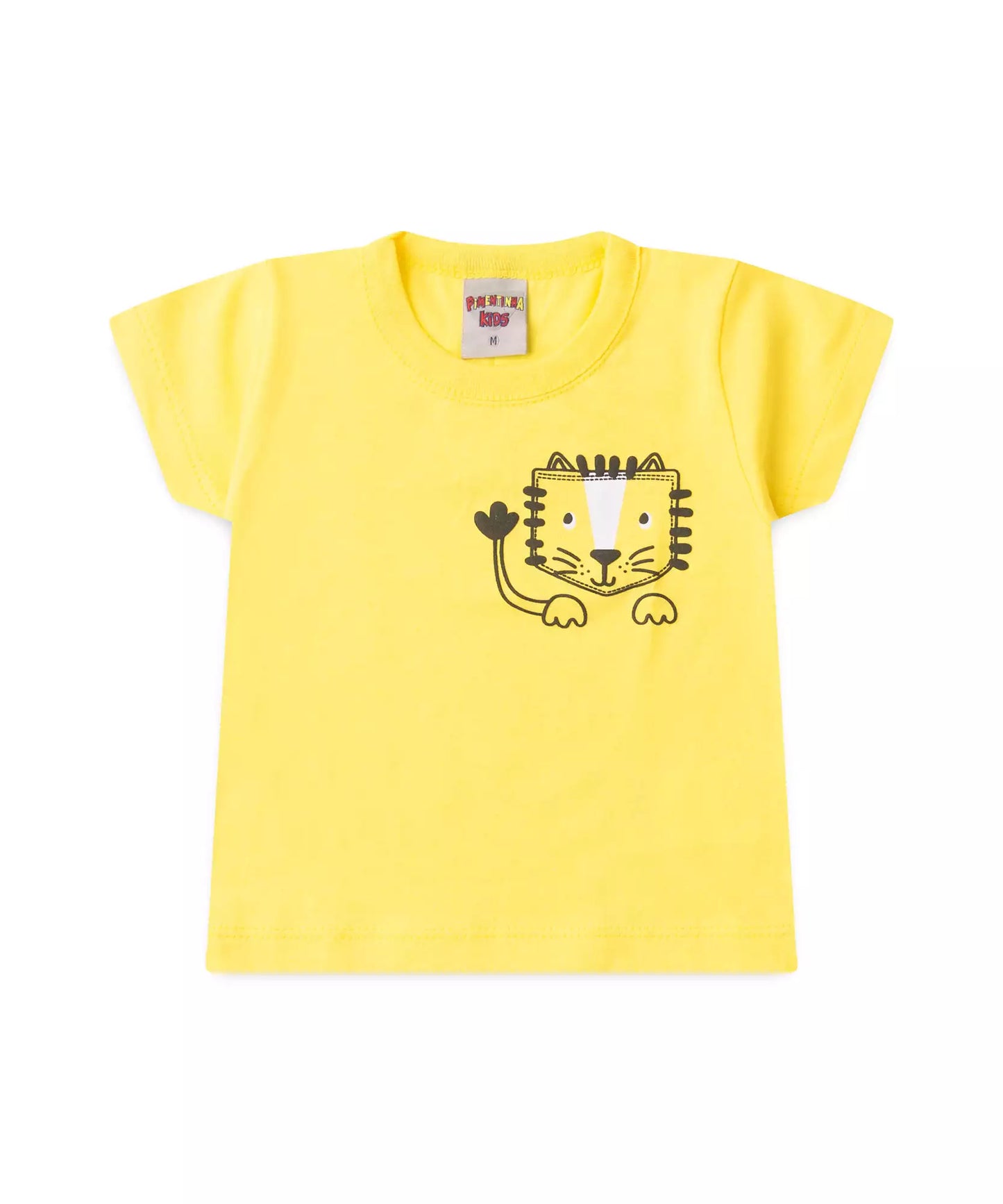 Conjunto de Verão para Bebê Menino Leão no Amarelo