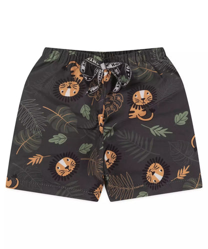 Conjunto de Verão para Bebê Menino Leão Marrom