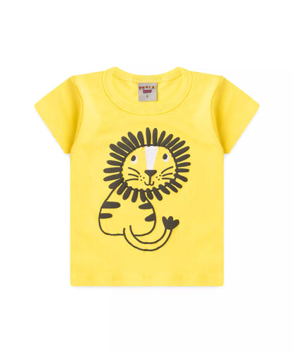 Conjunto de Verão para Bebê Menino Leãozinho Amarelo