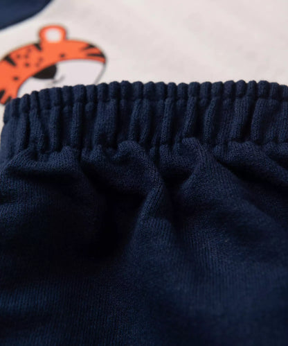 Conjunto de Verão para Bebê Menino Tigre Marinho