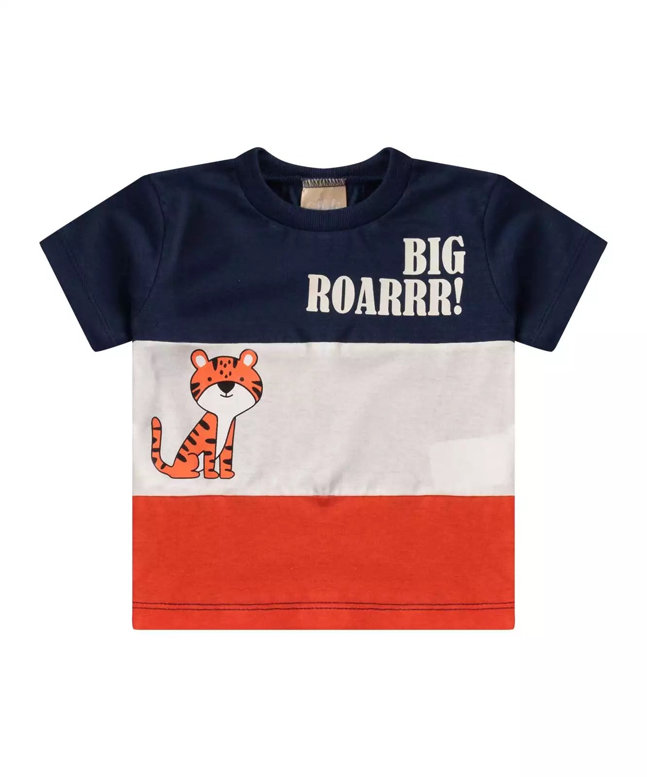 Conjunto de Verão para Bebê Menino Tigre Marinho