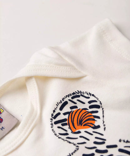 Conjunto de Verão para Bebê Menino Ursinho Marfim