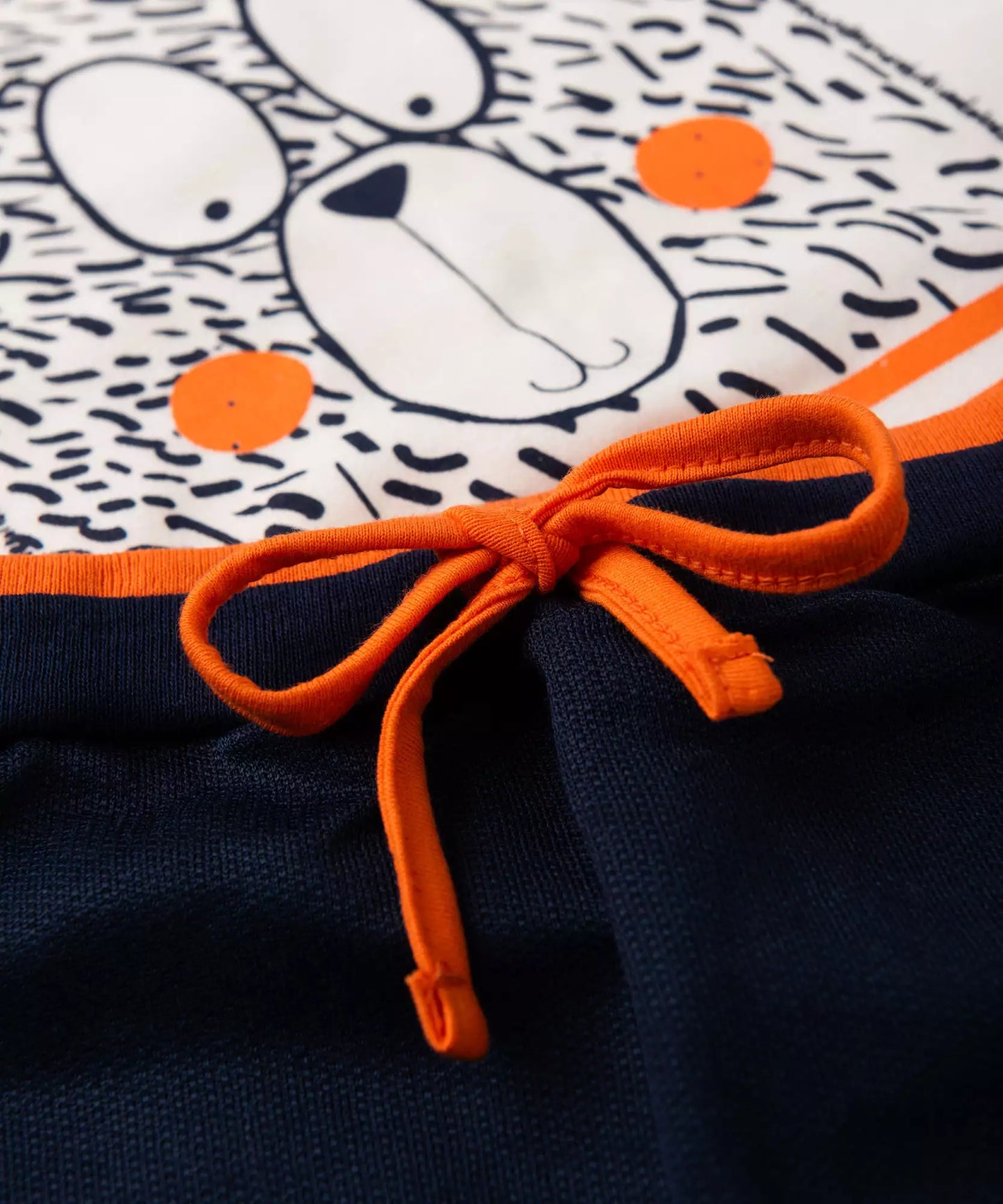 Conjunto de Verão para Bebê Menino Ursinho Marfim