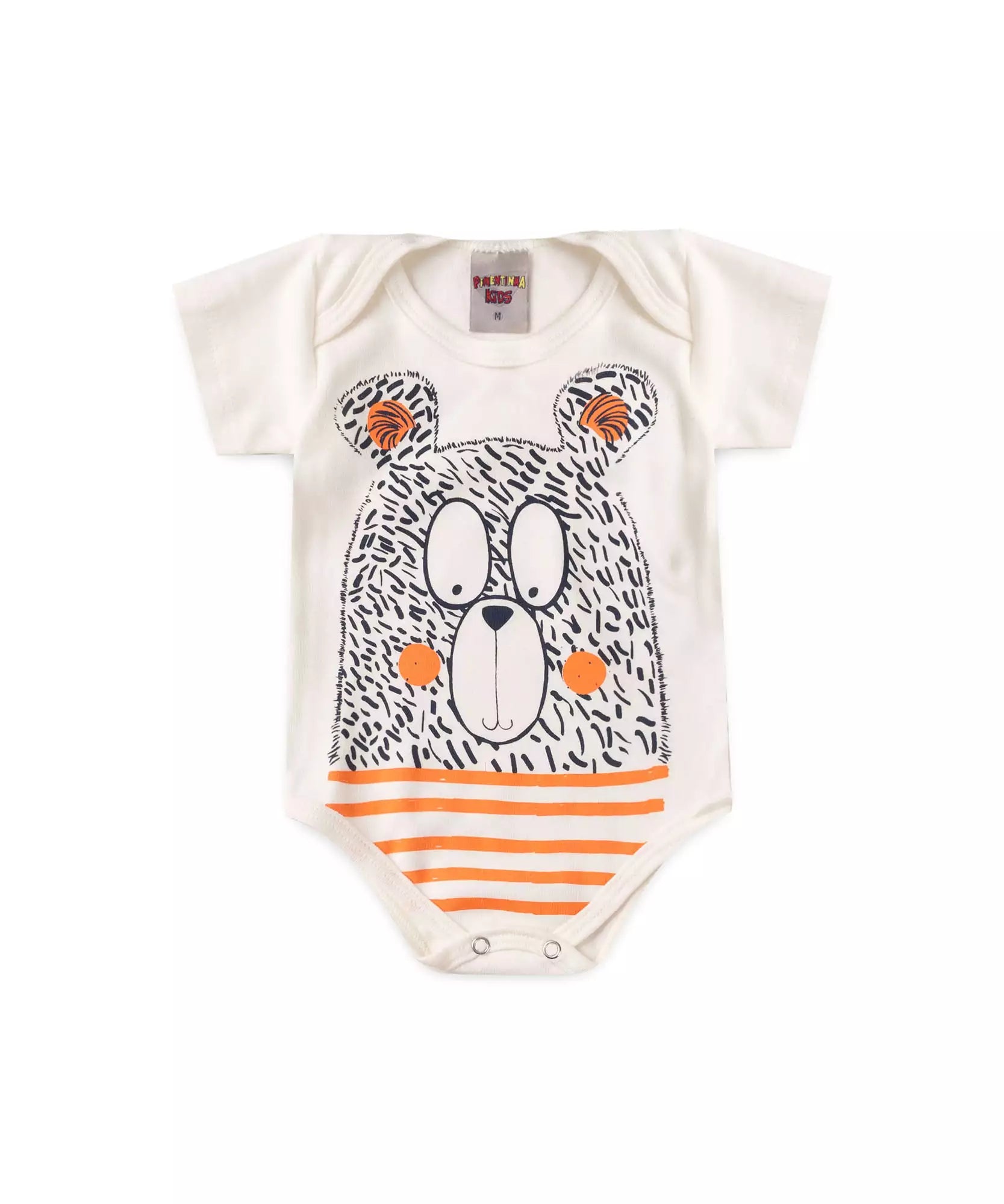 Conjunto de Verão para Bebê Menino Ursinho Marfim