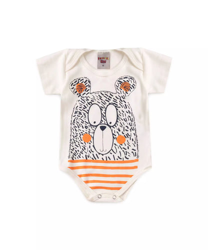 Conjunto de Verão para Bebê Menino Ursinho Marfim