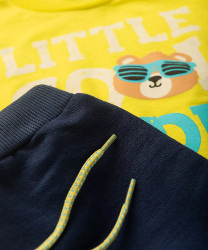 Conjunto de Verão para Bebê Menino Urso Verde