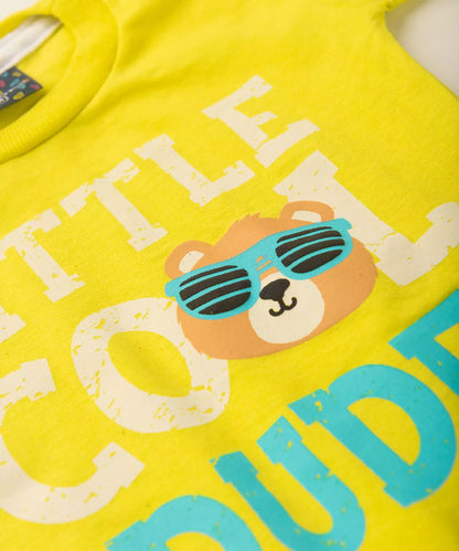 Conjunto de Verão para Bebê Menino Urso Verde