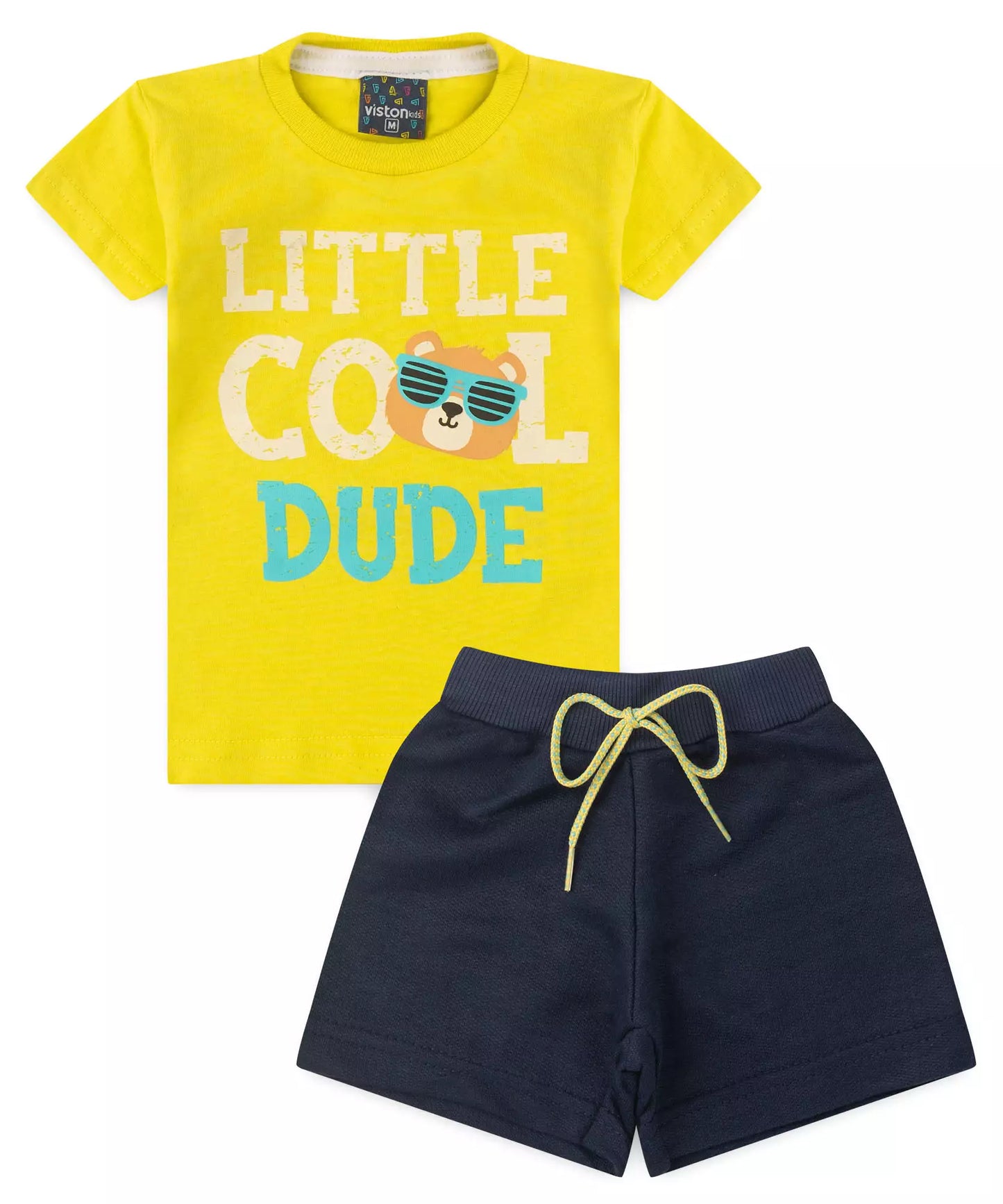 Conjunto de Verão para Bebê Menino Urso Verde
