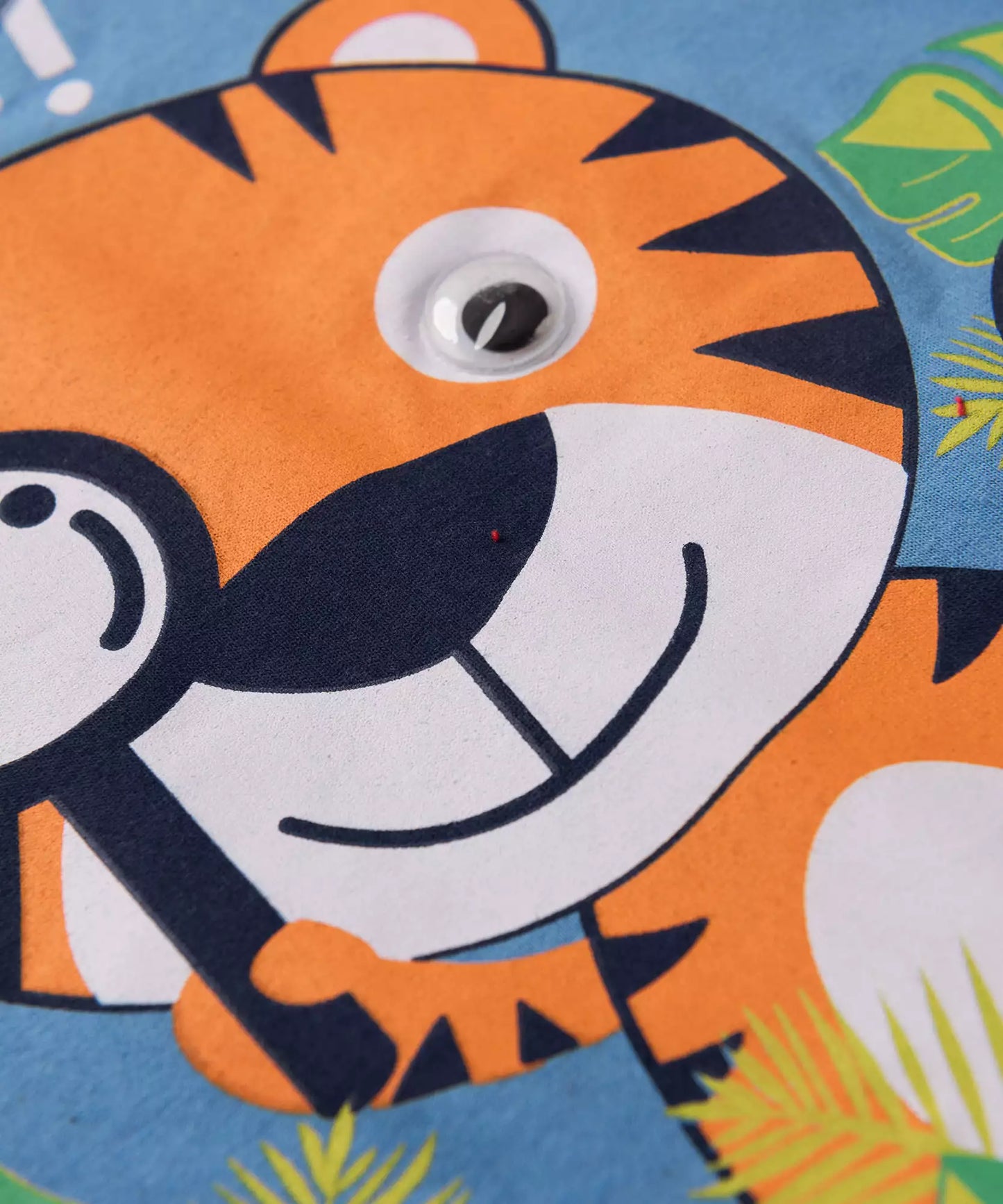 Conjunto de Verão para Bebê Menino Tigre Azul