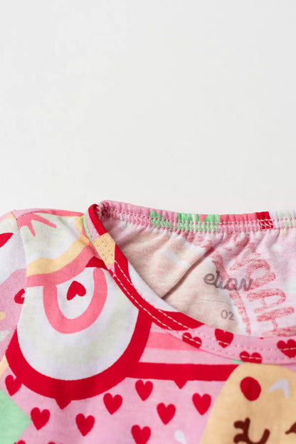 Conjunto de verão para Menina Alegria Tropical Vermelho