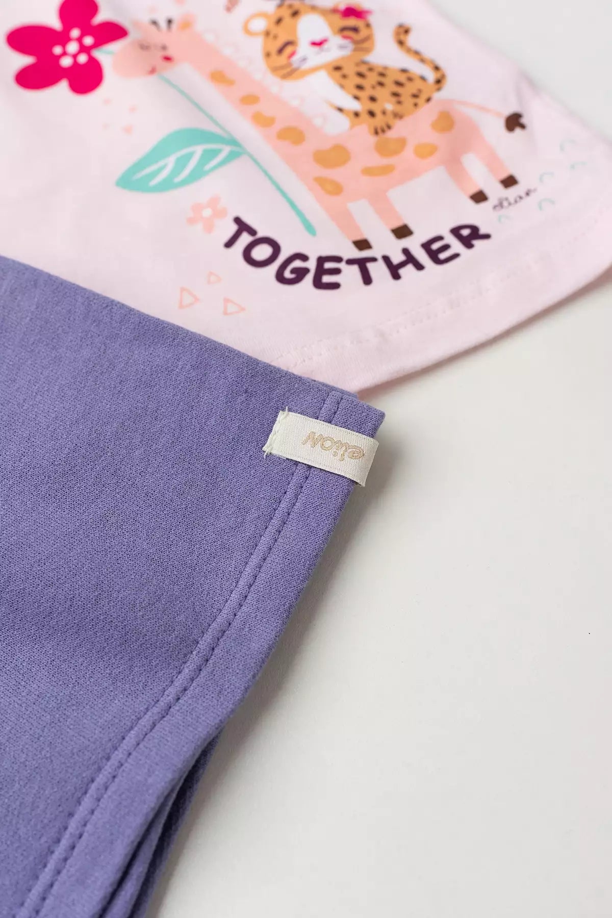 Conjunto de Verão para Menina Amizade Selvagem Rosa
