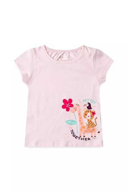 Conjunto de Verão para Menina Amizade Selvagem Rosa