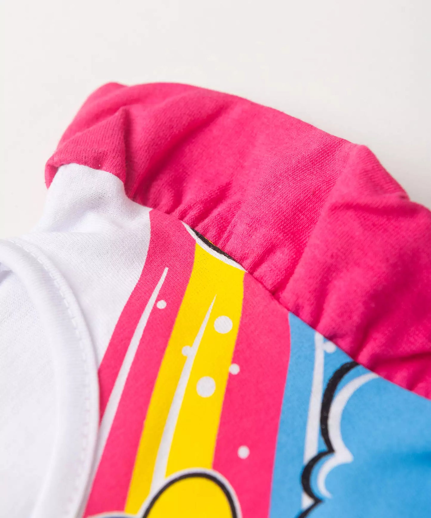 Conjunto de Verão para Menina Arco-íris Encantado Branco