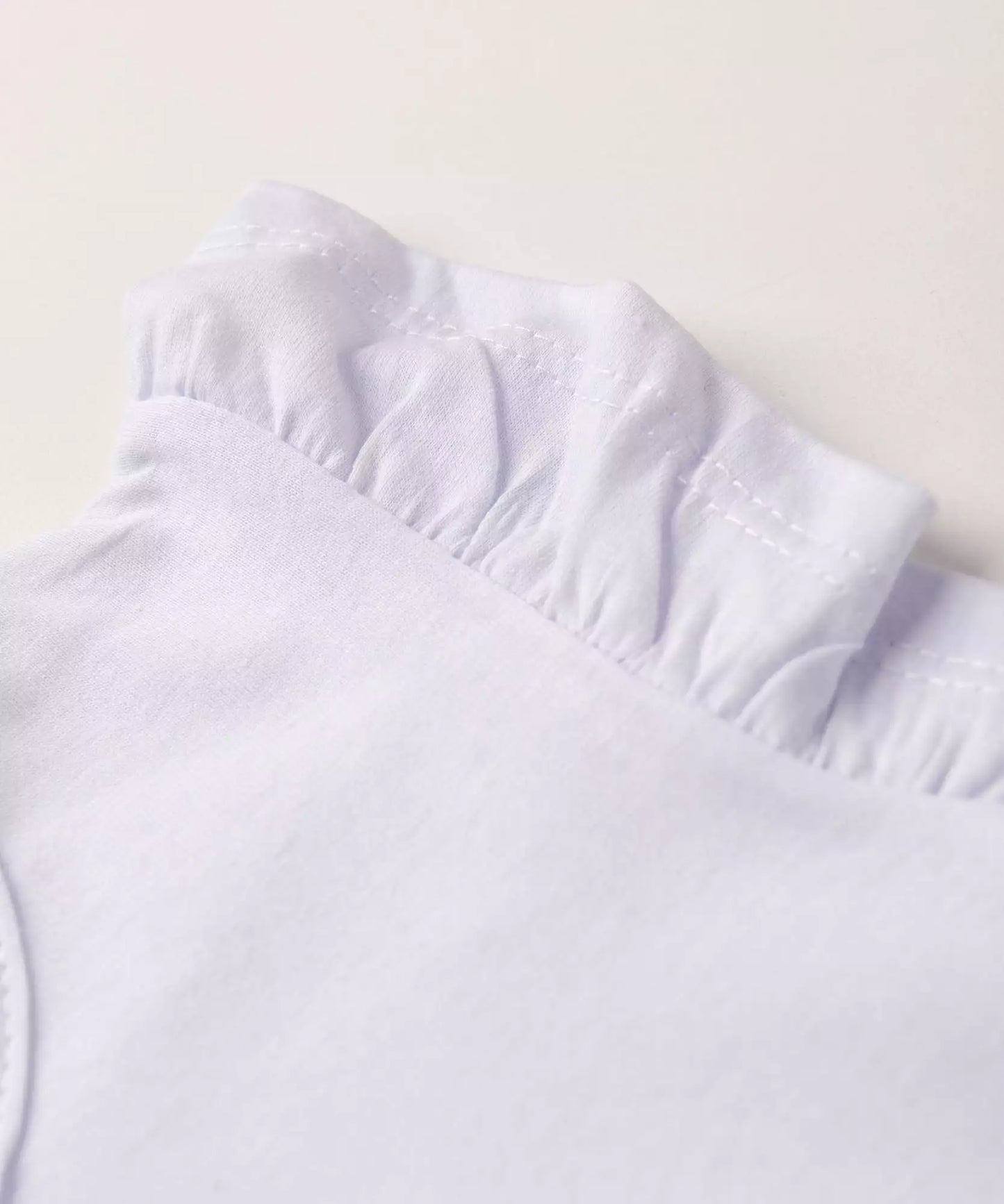 Conjunto de Verão para Menina Arco-Íris Branco