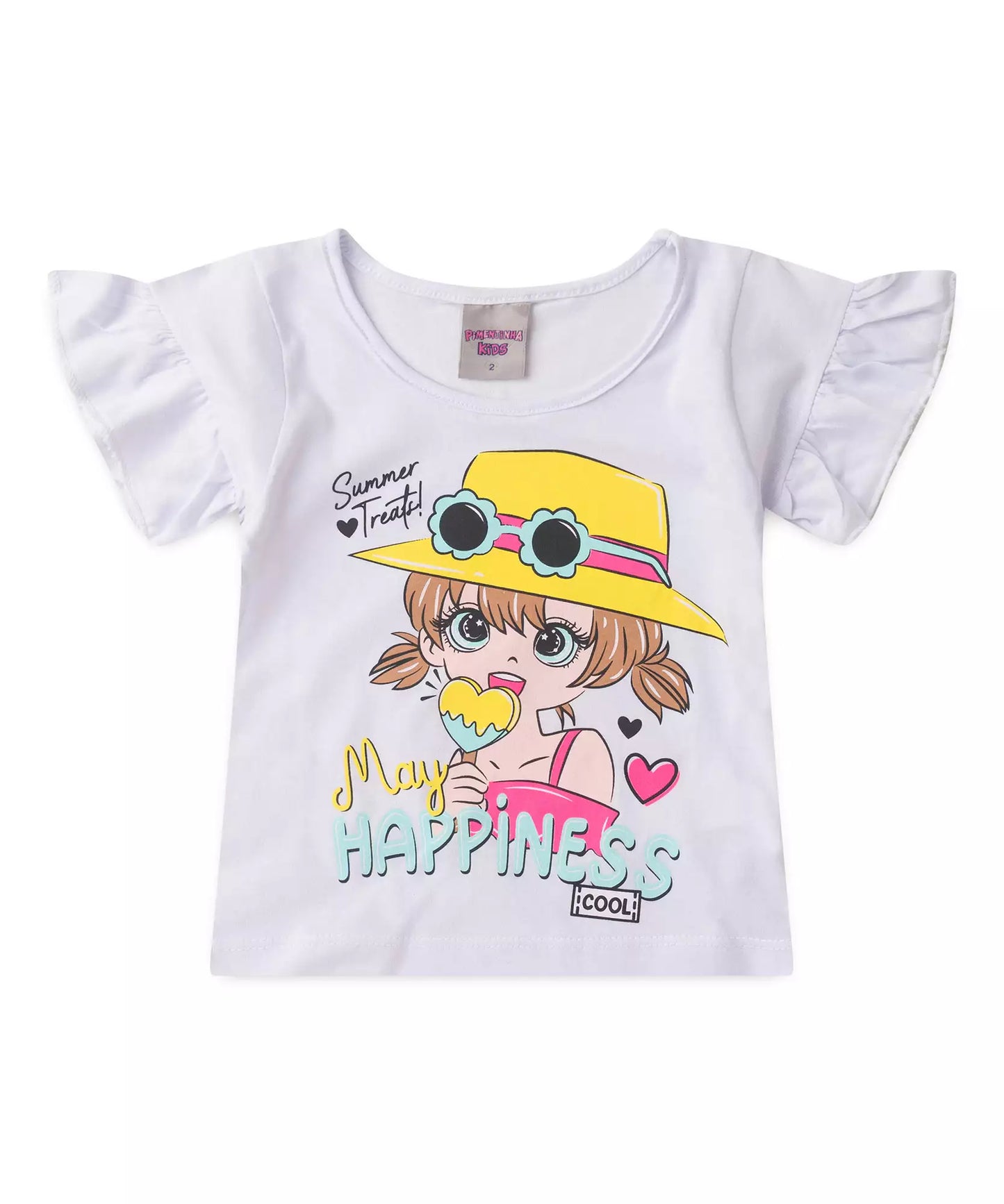 Conjunto de Verão para Menina Boneca Branco