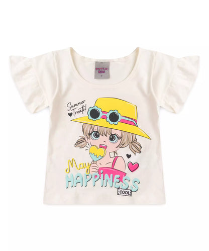 Conjunto de Verão para Menina Boneca Marfim