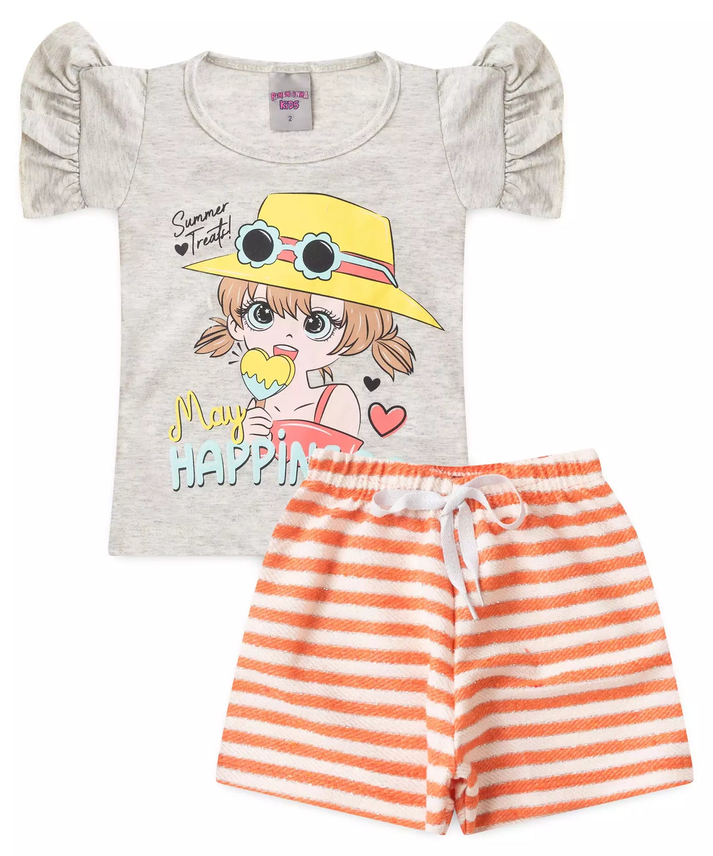 Conjunto de Verão para Menina Boneca Mescla