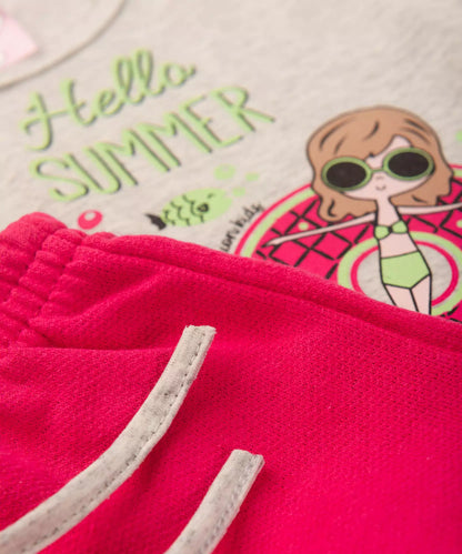 Conjunto de Verão para Menina Bonecas Mescla