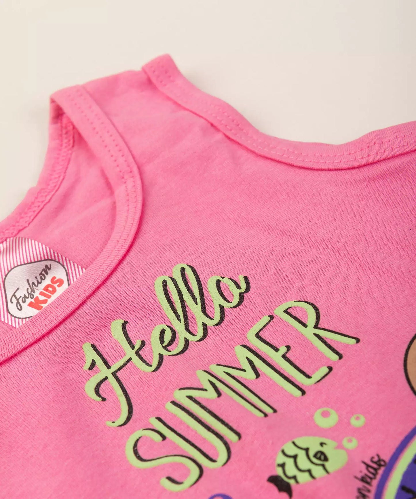Conjunto de Verão para Menina Bonecas Rosa