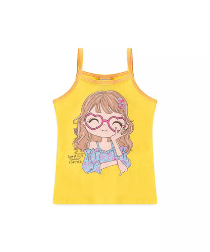 Conjunto de Verão para Menina Bonequinha Amarelo