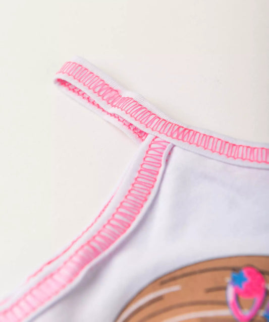 Conjunto de Verão para Menina Bonequinha Branco