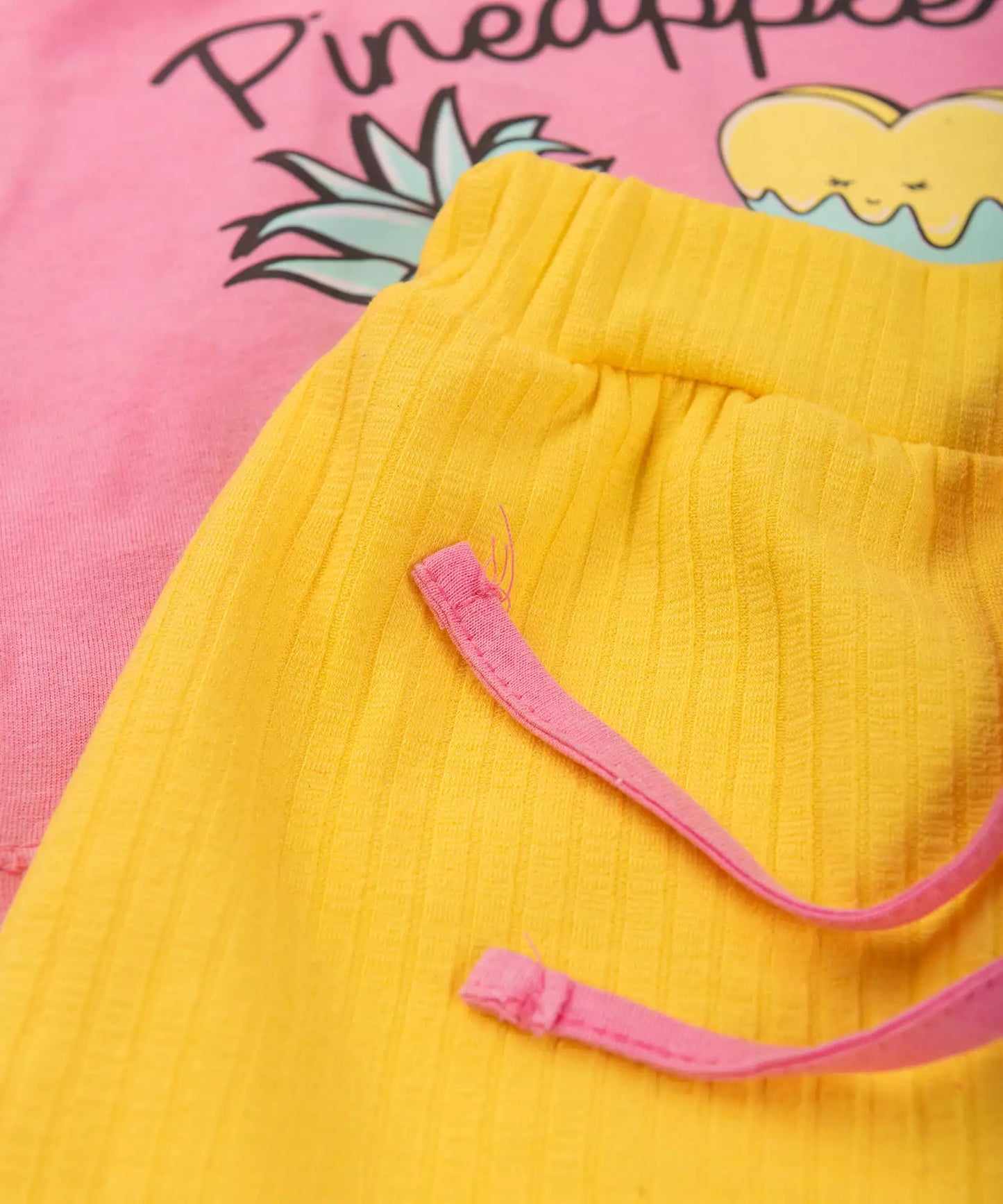 Conjunto de Verão para Menina Coração cor Rosa