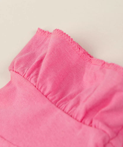 Conjunto de Verão para Menina Coração cor Rosa