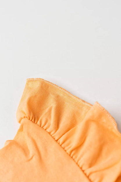 Conjunto de Verão para Menina Coração Salmão