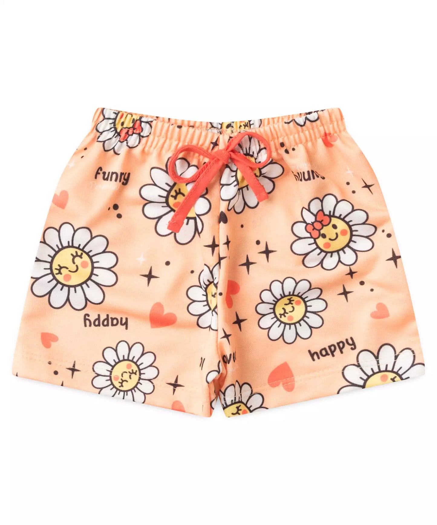 Conjunto de Verão para Menina Cupcake Salmão