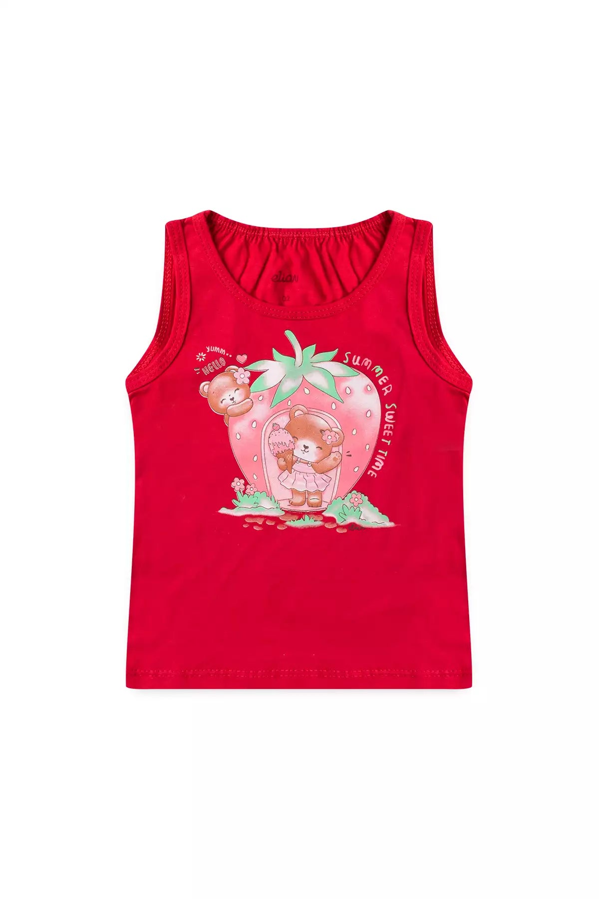 Conjunto de Verão para Menina Doçura de Verão Vermelho