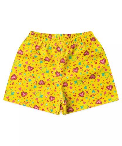 Conjunto de Verão para Menina Emoji Branco