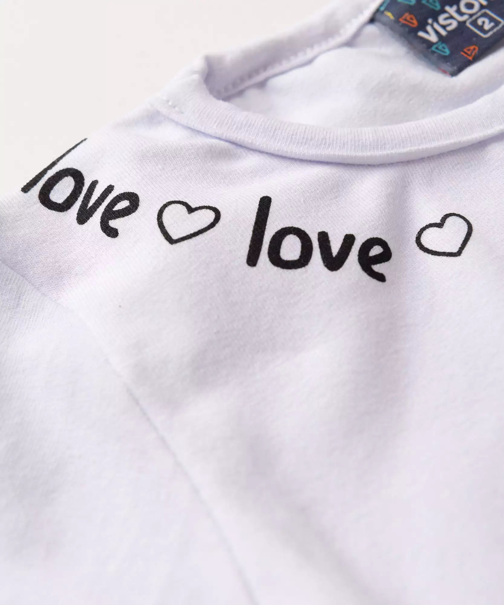 Conjunto de Verão para Menina Estampado Branco