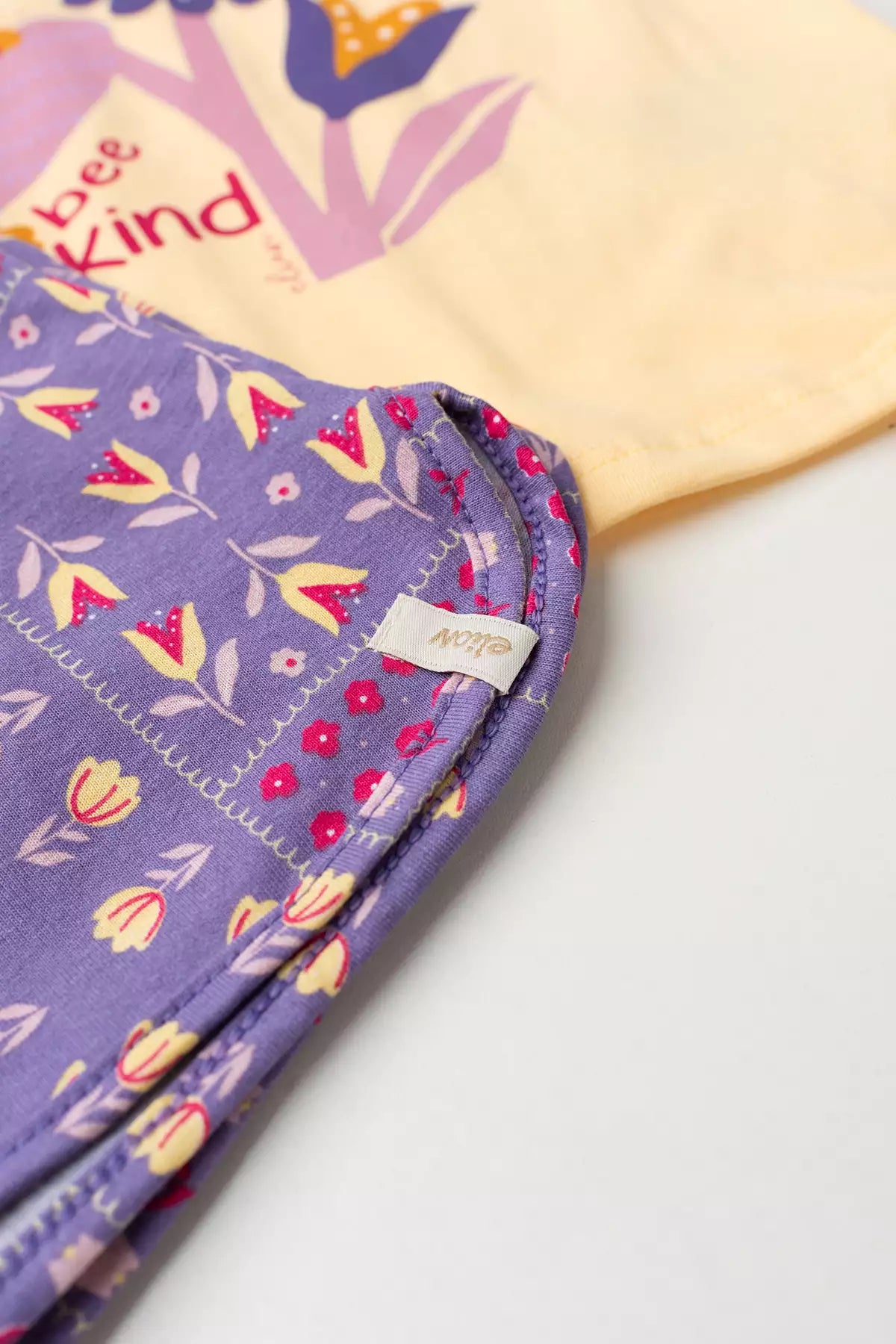 Conjunto de Verão para Menina Flor Bee Kind Amarelo