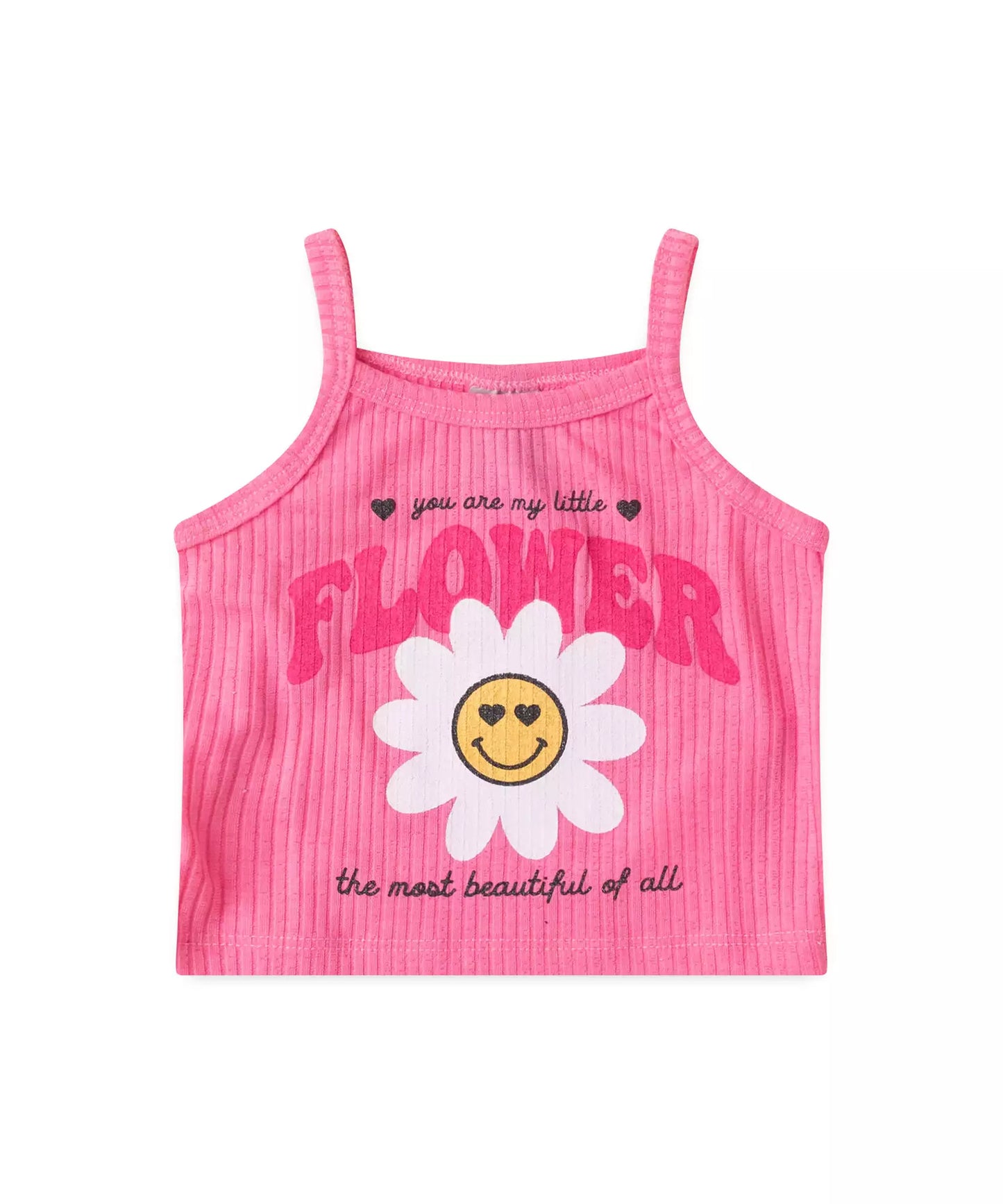 Conjunto de Verão para Menina Flower Rosa