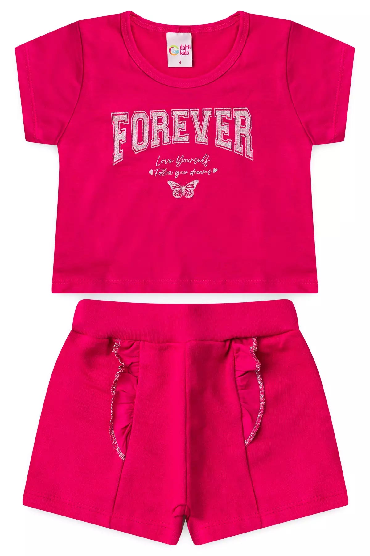 Conjunto de Verão para Menina Forever Pink