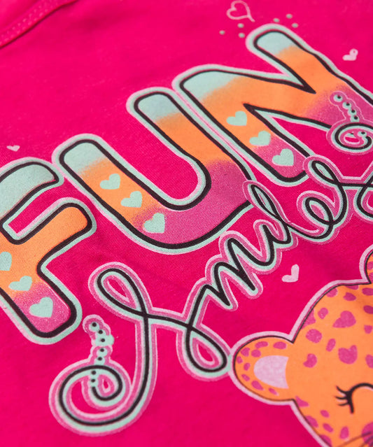 Conjunto de Verão para Menina Fun Smiles Pink