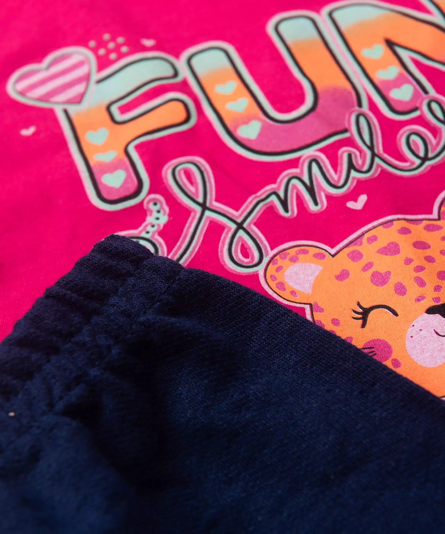 Conjunto de Verão para Menina Fun Smiles Pink