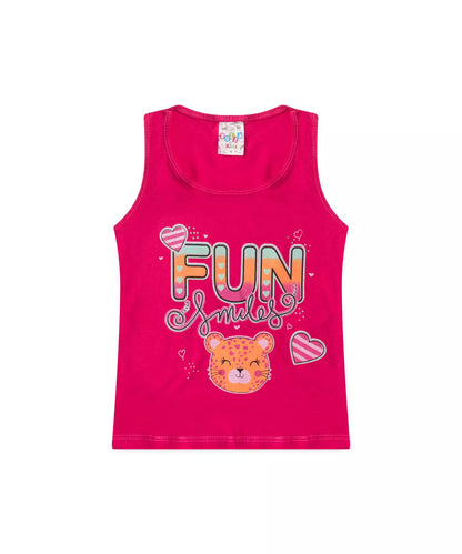 Conjunto de Verão para Menina Fun Smiles Pink